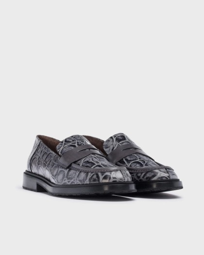 Wonders.com | Grey NED Loafers B-9104 ZAMBESI/OR