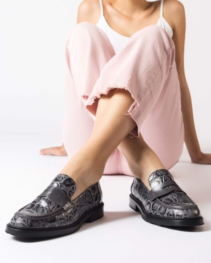 Wonders.com | Grey NED Loafers B-9104 ZAMBESI/OR