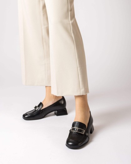 Wonders.com | Black GIFT moccasin D-9830 TERRA