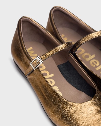 Wonders.com | Gold BO 60 Ballet Flat A-61160 MIMOSA