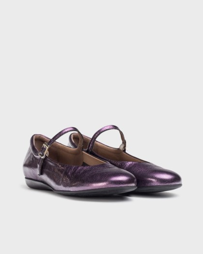 Wonders.com | Purple BO 60 Ballet Flat A-61160 MIMOSA