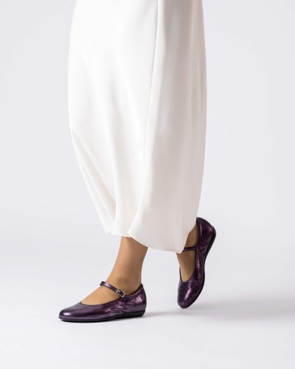 Wonders.com | Purple BO 60 Ballet Flat A-61160 MIMOSA