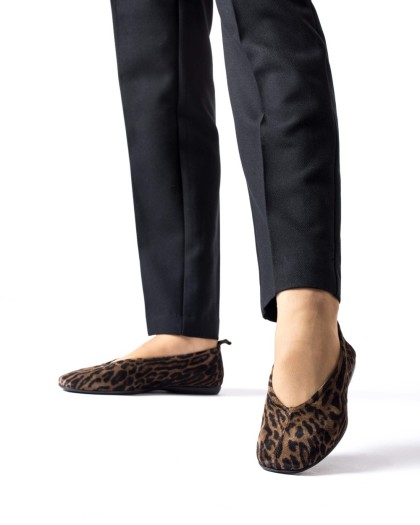 Wonders.com | Animal Print PEPA 61 Ballet Flat A-8661 CALIPSO