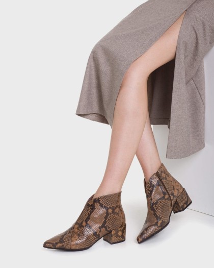 Wonders.com | Snakeskin RUBIN 02 Ankle boots E-7202 PYTON