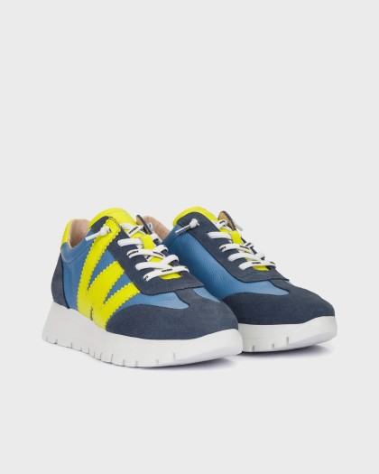 Wonders.com | Navy Blue RACER Sneakers A-2476 COMB.