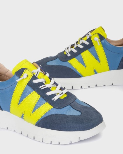 Wonders.com | Navy Blue RACER Sneakers A-2476 COMB.