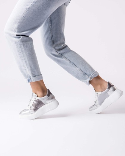 Wonders.com | Silver ZENIT Sneakers A-3622 COMB.