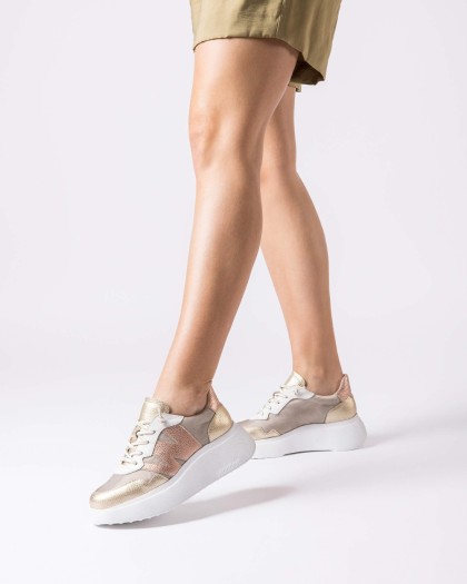 Wonders.com | Deportivas ZÉNIT Oro A-3622 COMB.