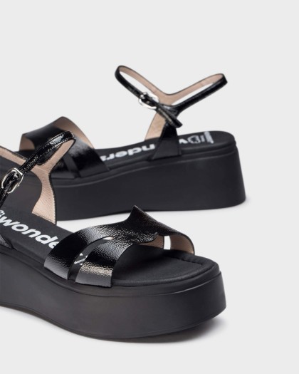 Wonders.com | Black CELINA Sandal A-3710 LACK