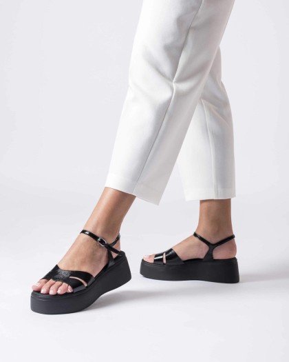 Wonders.com | Black CELINA Sandal A-3710 LACK