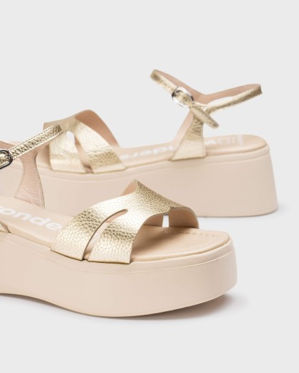 Wonders.com | Gold CELINA Sandal A-3710 MAX