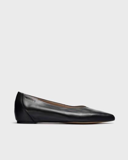Wonders.com | Black TRIANA Ballet flat A-3802 SAUVAG