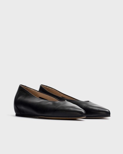 Wonders.com | Black TRIANA Ballet flat A-3802 SAUVAG