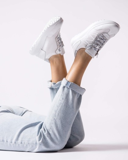 Wonders.com | White AZURE Sneakers A-4001 COMB.
