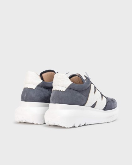 Wonders.com | Navy Blue SAMIRA Sneakers A-4002 NUBUK/ALME