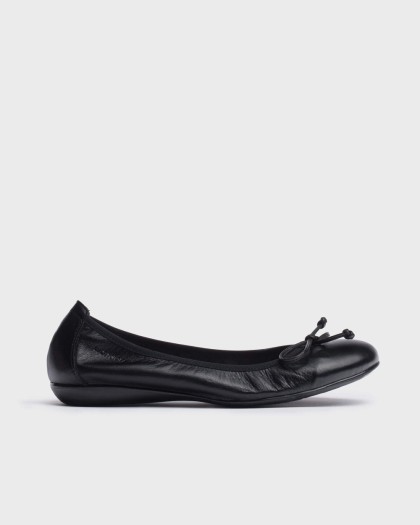 Wonders.com | Black Bo Ballet pump A-61112 SAUVAG