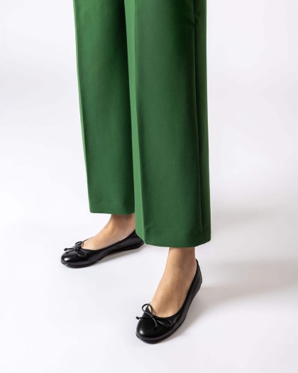Wonders.com | Black Bo Ballet pump A-61112 SAUVAG