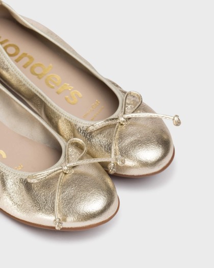 Wonders.com | Bailarina BO platino A-61112 SOFT METAL