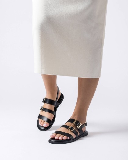 Wonders.com | Sandalias ZORION Negras AB-1340 COMB.