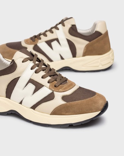 Wonders.com | Brown ELIAN Sneakers CB-2249 COMB.