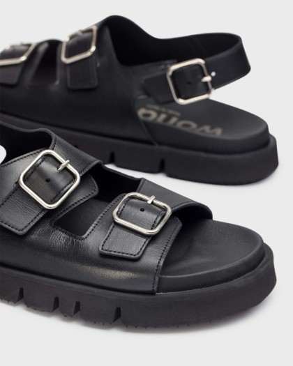 Wonders.com | Black BIRK Sandals CB-4020 COMB.