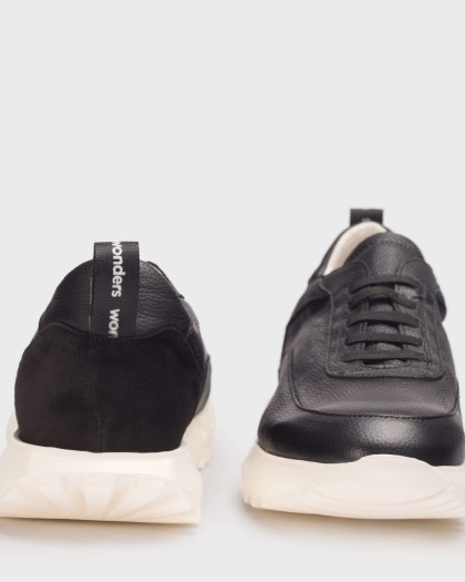 Wonders.com | Black MAURO Sneakers CB-4520 COMB.