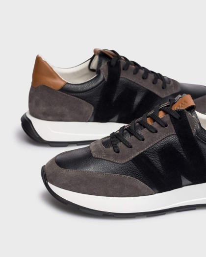 Wonders.com | Black RIN Sneakers CB-4820 COMB.