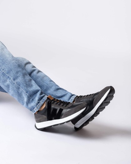 Wonders.com | Black RIN Sneakers CB-4820 COMB.