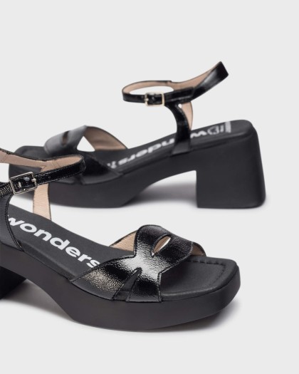 Wonders.com | Black LIBERTAD Sandal D-1021 LACK