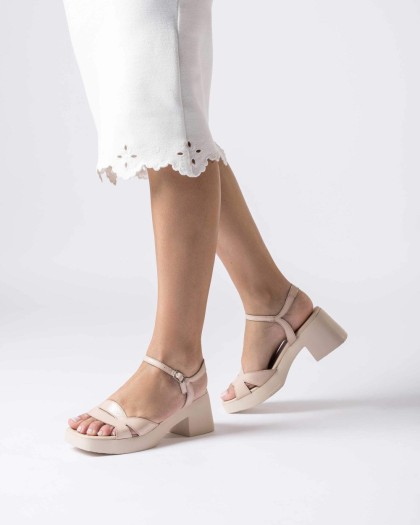 Wonders.com | Sandalias LIBERTAD Nude D-1021 LACK