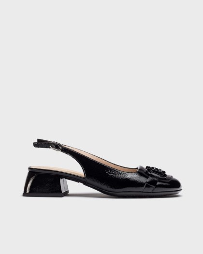 Wonders.com | Black CHARO Slingback D-1220 LACK