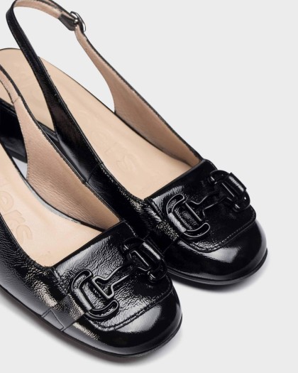 Wonders.com | Black CHARO Slingback D-1220 LACK
