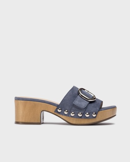 Wonders.com | Blue BIANCA Sandal D-8852-P NUBUK