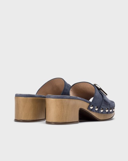 Wonders.com | Blue BIANCA Sandal D-8852-P NUBUK