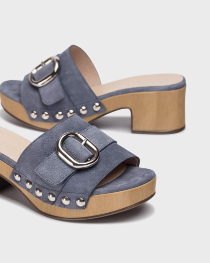 Wonders.com | Blue BIANCA Sandal D-8852-P NUBUK