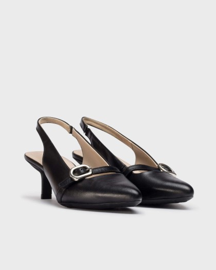 Wonders.com | Black GAIA Slingback G-7101 ISEO