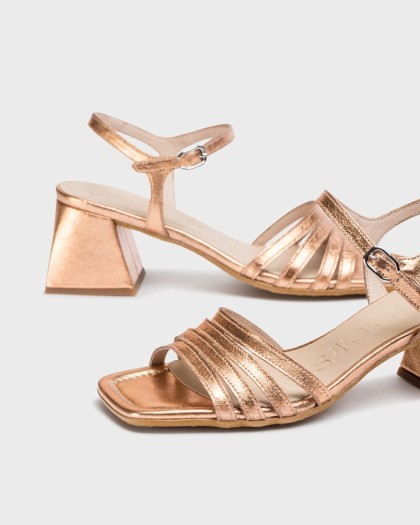 Wonders.com | Rose Gold MARCIA Sandal H-6113 SOFT METAL