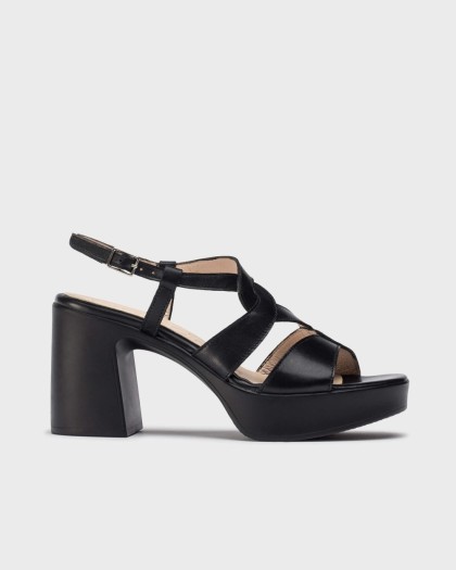 Wonders.com | Sandalias INDIRA Negras L-1421 ISEO