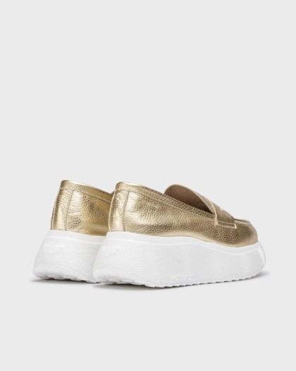 Wonders.com | Gold ESTELA Loafers A-3623 MAX