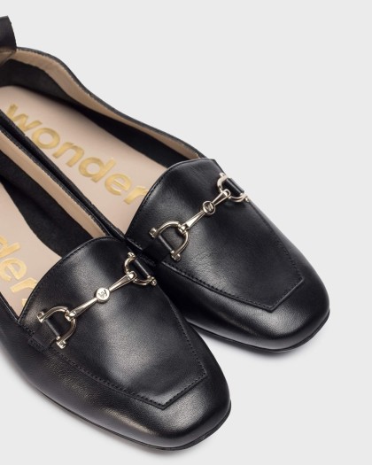 Wonders.com | Black ERA Loafers A-86121 SAUVAG