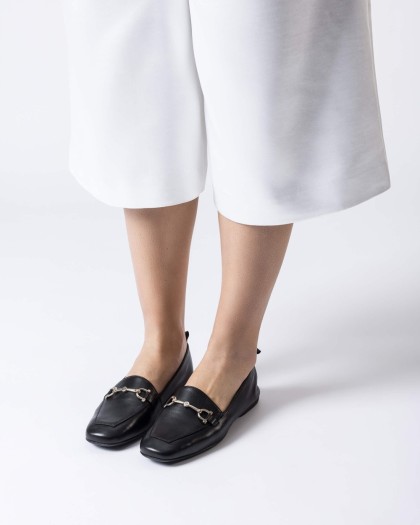 Wonders.com | Black ERA Loafers A-86121 SAUVAG