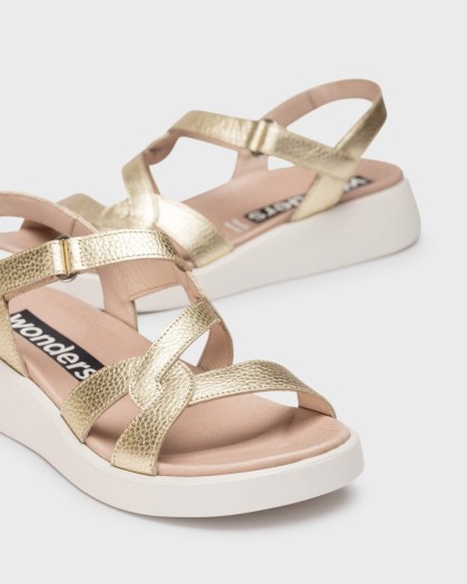 Wonders.com | Sandalias MAR 41 Oro C-6541 MAX