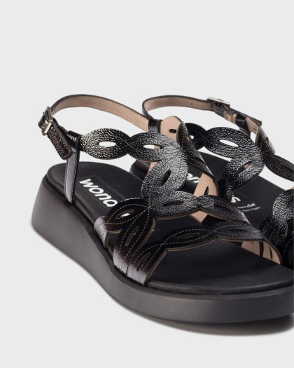 Wonders.com | Black DARYA Sandal C-6542 LACK