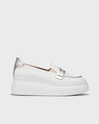 Wonders.com | White BACAN Loafers A-2671 WILD/MAX