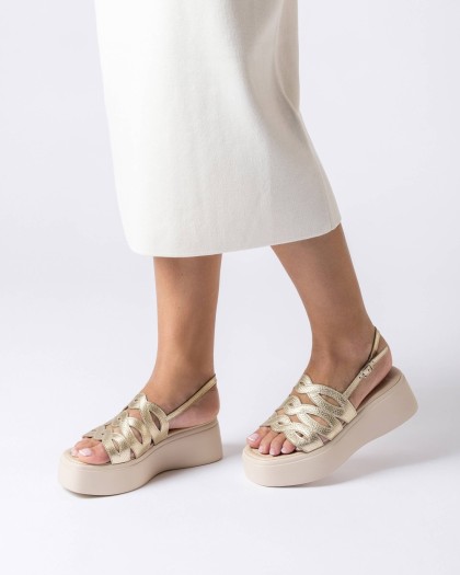 Wonders.com | Gold CELESTE Sandal A-3711 MAX