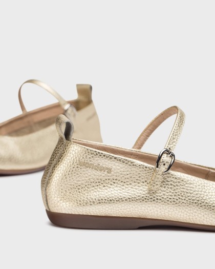 Wonders.com | Gold SEUL Ballerinas A-86101 MAX