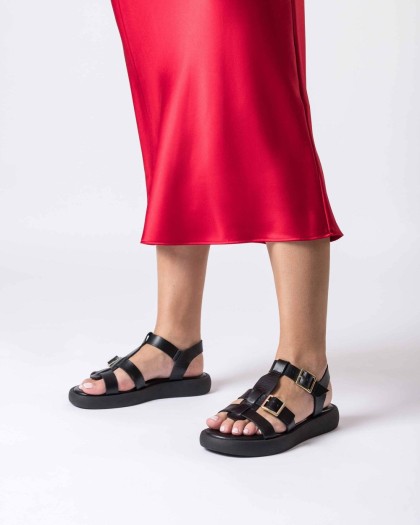 Wonders.com | Black LUZ Sandal AB-1012 COMB.