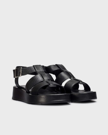 Wonders.com | Sandalias ZAHARA Negras AT-3403 SHEEP