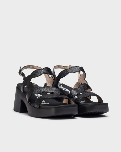 Wonders.com | Black HURA Sandal D-1020 WILD