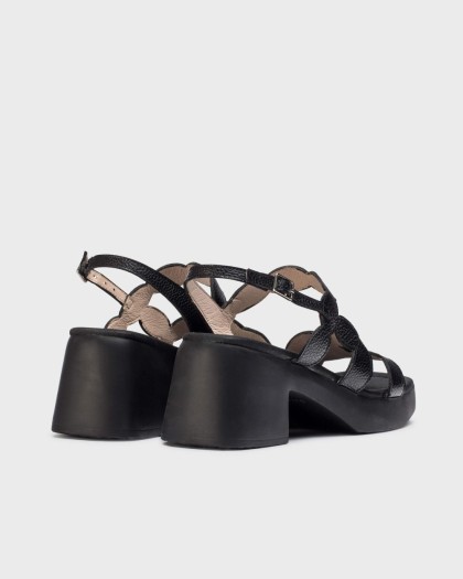 Wonders.com | Black HURA Sandal D-1020 WILD